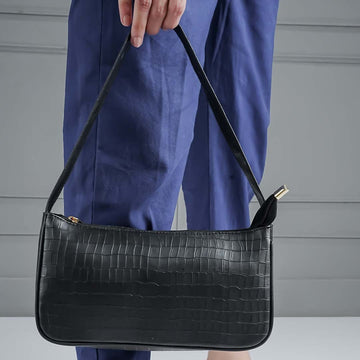 Moda Croc-Embossed Bag - HB-177